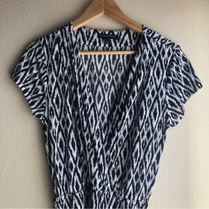 Banana Republic Patterned Wrap Dress Size Small.